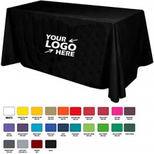 4-sided Trade Show Table Throw Fits 6FT Standard Table